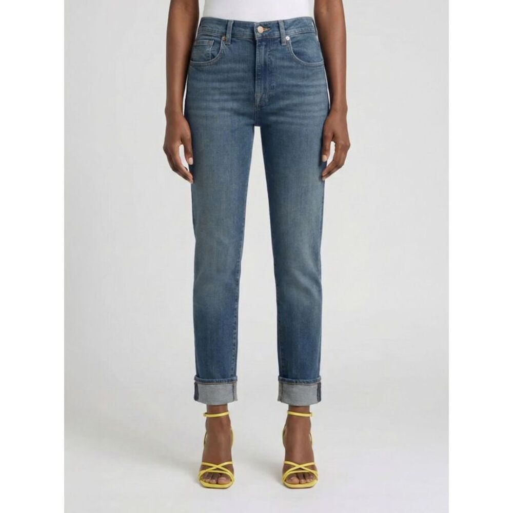7 For All Mankind Women 7 For All Mankind Cropped Fit Stretch Denim Jeans